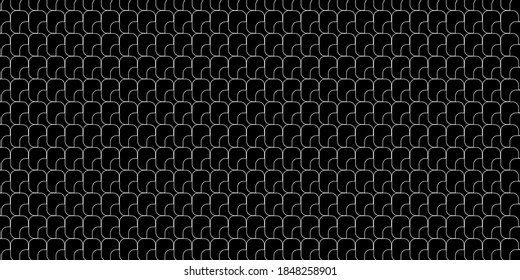 Dark black Geometric grid background. Modern dark abstract vector texture.