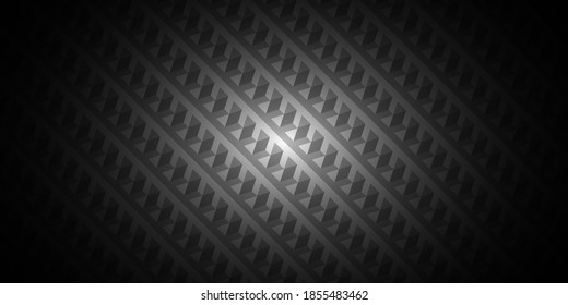 Dark black Geometric grid background. Modern dark abstract vector texture.
