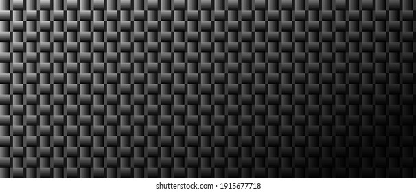 Borde oscuro negro de la cuadrícula geométrica Textura abstracta de vector moderna oscura