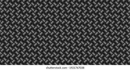 Dark black Geometric grid background. Modern dark abstract vector texture