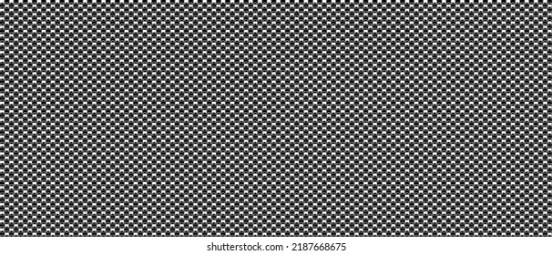 Dark black geometric grid background with squares. Modern dark abstract vector texture