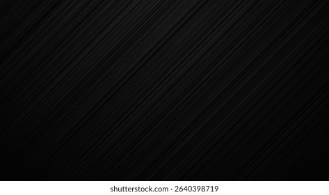 Dark black Geometric grid background Modern technology abstract texture with diagonal lines