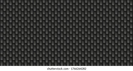 Dark black Geometric grid Carbon fiber background Modern dark abstract vector texture