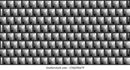Dark black Geometric grid Carbon fiber background. Modern dark abstract vector texture.