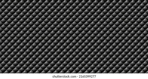 Dark black Geometric grid Carbon fiber background Modern dark abstract seamless texture
