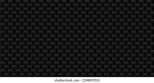 Cuadrícula geométrica negra oscura Fondo de fibra de carbono Moderna textura abstracta transparente oscura