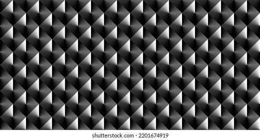 Dark black Geometric grid Carbon fiber background Modern dark abstract seamless vector texture