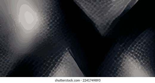 Dark black Geometric grid Carbon fiber background Modern dark abstract texture