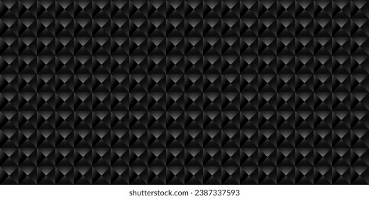 Reja geométrica negra oscura Fondo de fibra de carbono Textura abstracta oscura moderna Patrón sin fin