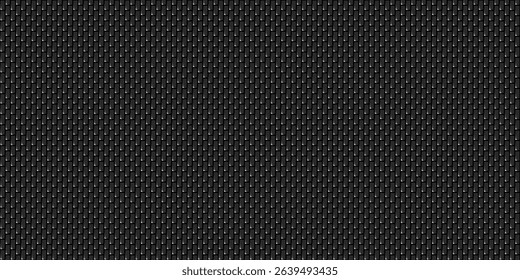Dark black Geometric grid Carbon fiber background Modern dark abstract seamless vector texture