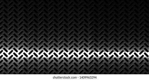 Dark black Geometric grid metallic texture with a flare. 
Modern Background vector illustration.

