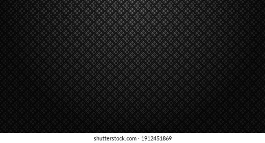 Dark black Geometric grid mosaic background Modern dark abstract vector texture