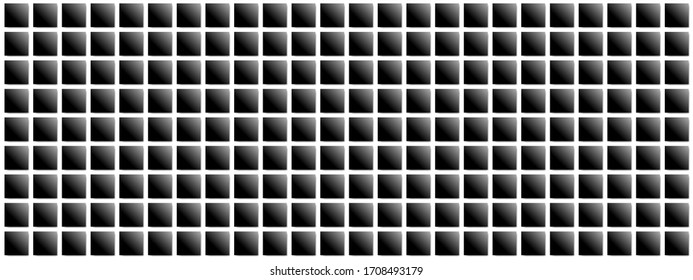 Dark black Geometric grid of squares background Modern dark abstract vector texture