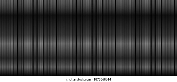 Dark black Geometric grid vertical lines background Modern dark abstract vector texture	