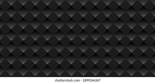 Fondo oscuro de tecnología geométrica negra. Textura vectorial abstracta oscura moderna. EPS 10