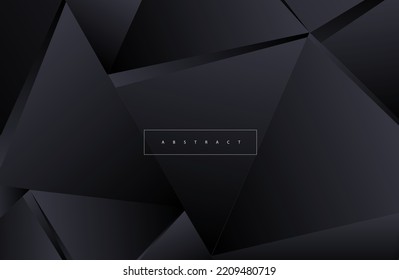 dark black geometric triangles background