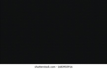 Dunkle schwarze geometrische, gewellte Linien Hintergrund.Moderne abstrakte Textur.EPS10 Illustration.