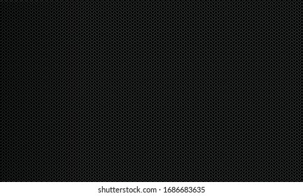 Dunkle schwarze geometrische, gewellte Linien Hintergrund.Moderne abstrakte Textur.EPS10 Illustration.