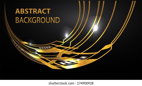 dark black gold Light Abstract Technology background for computer graphic website internet and business. circuit illustration infographics. text box.Brochure card. banner flyer magazine label