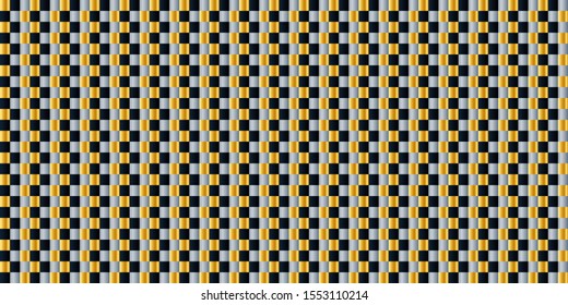 Dark black and Gold mosaic background. Modern dark abstract vector texture