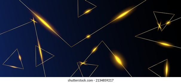 Dark black and Gold mosaic background. Modern dark abstract vector texture