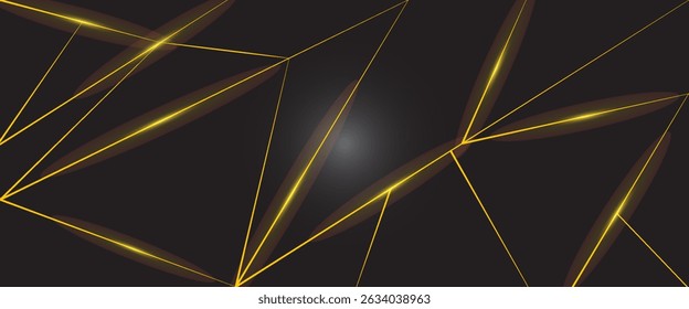 Fondo de mosaico negro oscuro y oro. Textura de Vector abstracto oscuro moderno