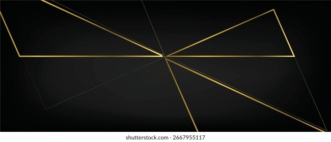 Fondo de mosaico negro oscuro y oro. Textura de Vector abstracto oscuro moderno