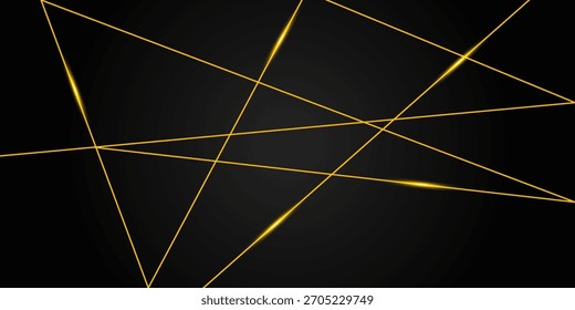 Fundo de mosaico preto escuro e dourado. Textura vetorial abstrata escura moderna