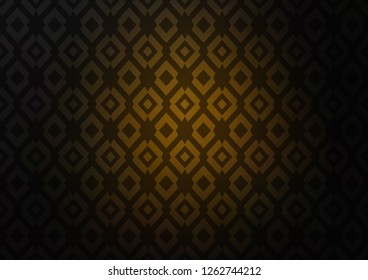 Dark Black, Golden vector texture in rectangular style. Beautiful illustration with rectangles and squares. Smart design for your business advert.
