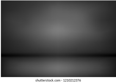 dark and black gradient studio and room background vector