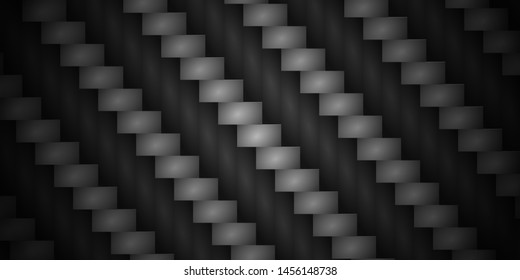 Dark black and Gray Geometric grid background. Modern dark abstract vector texture.