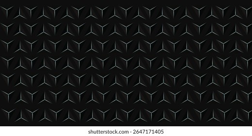 Dark black and gray white horizontal hexagonal technology abstract vector background.modern eps 10 