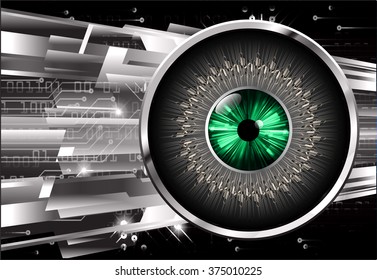 Dark black green color Light Abstract Technology background for computer graphic website internet and business. circuit. vector illustration. infographics. motion move blur.neon. pixel. eye