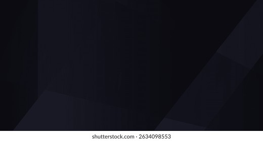 Dark Black Grey geometric gradient Premium background , triangles square shape , and grain texture. Elegant, calming, and modern, evoking trust. Perfect for business 