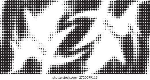 Fundo de gradiente de meio-tom preto escuro EPS vetor, textura de desvanecimento ponto abstrato, efeito de profundidade de sombra monocromática moderna, design de padrão digital Grunge mínimo