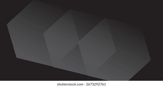 Fundo de grade de hexágono preto escuro Textura abstrata escura moderna