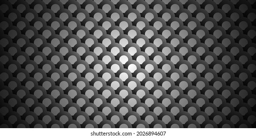Dark black Japanese paper and Japanese pattern background. Modern abstract vector texture.