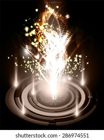 Dark black light Abstract background. dark red color Light Abstract Technology background for computer graphic website internet and business.circuit.illustration. infographics. ray. beam. wave. glow. 