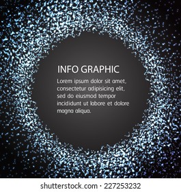 Dark black Light Abstract Technology background for computer graphic website internet. text box. Brochure. card.