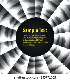 Dark black Light Abstract Technology background for computer graphic website internet and business. circle text box. Brochure. card. wave