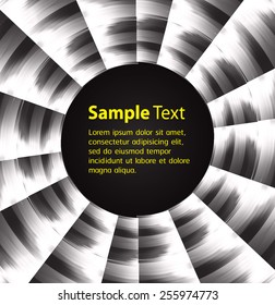 Dark black Light Abstract Technology background for computer graphic website internet and business. circle text box. Brochure. card. wave