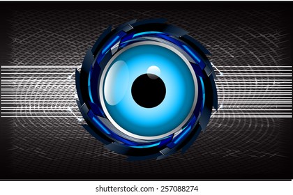 Dark black Light Abstract Technology background for computer graphic website internet. circuit. blue eye