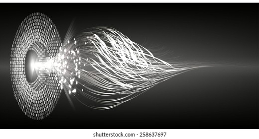 Dark black Light Abstract Technology background for computer graphic website internet. text box. Brochure. card. wave 