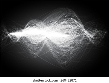 Dark black Light Abstract Technology background for computer graphic website internet and business. text box. Brochure. card. wave.