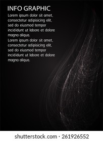 Dark black Light Abstract Technology background for computer graphic website internet. text box. Brochure. card. wave. label. banner