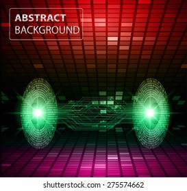 dark black Light Abstract Technology background for computer graphic website internet and business. circuit. text box. label. card. banner flyer magazine. Design label. Tables, mosaics, pixel. star