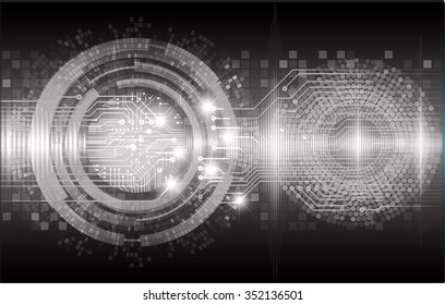 dark black Light Abstract Technology background for computer graphic website internet and business. circuit. illustration. digital. infographics. binary code. www. vector. motion move blur. eye