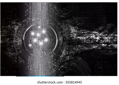 Dark black Light Abstract Technology background for computer graphic website internet and business.circuit.vector illustration. infographics.motion move blur.neon. pixel.