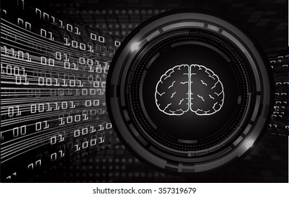 Dark black Light Abstract Technology background for computer graphic website internet business. circuit. vector illustration. infographics. motion move blur.neon. Brainstorm, Brain. Bulb Ideas