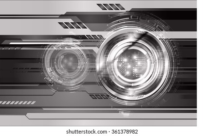 dark black Light Abstract Technology background for computer graphic website internet and business. circuit. illustration.digital.infographics. binary code. zero one. vector.eye silver